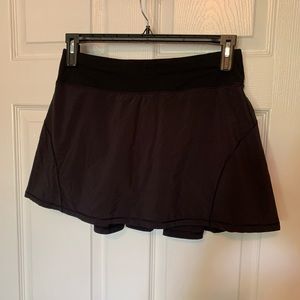 Lululemon Black Tennis Skirt (6 Tall)